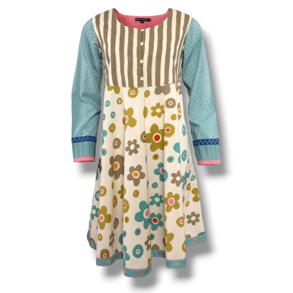 Gudrun Sjoden Multicolor Long Sleeve Dress